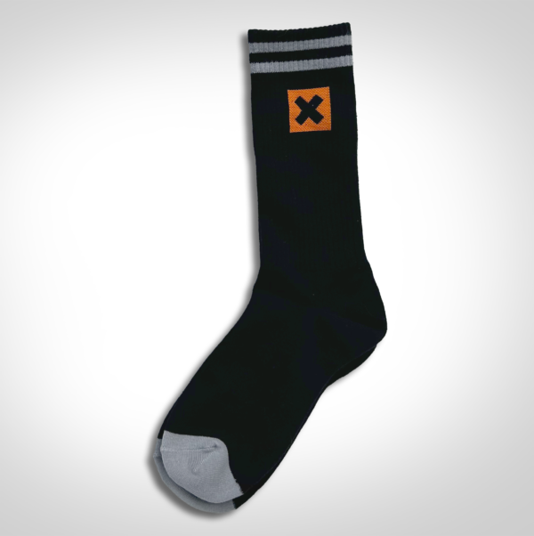 Socks with Grey Stripes X Icon